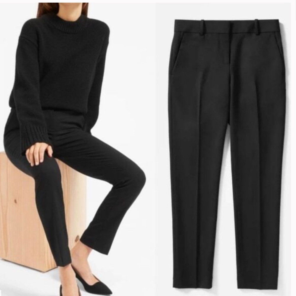 NWT Everlane Black 100% Wool Slacks